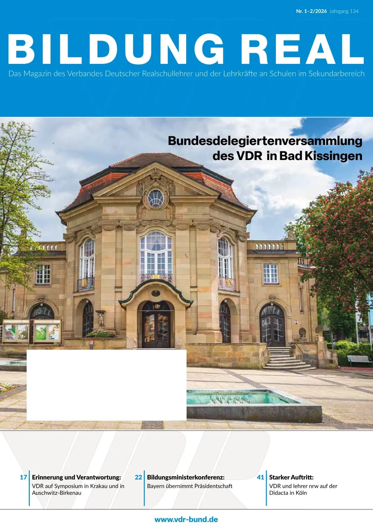 Titelfoto (Cover) für Magazin-Ausgabe: Bildung Real 1-2 2026