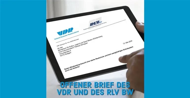 Offener Brief des VDR und des RLV BW