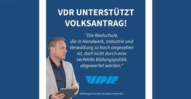 VDR Unterstützt Volksantrag